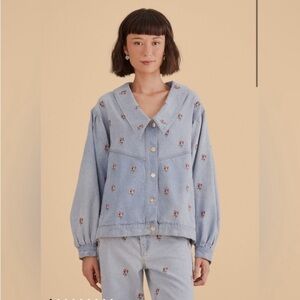 Farm Rio jean jacket size S